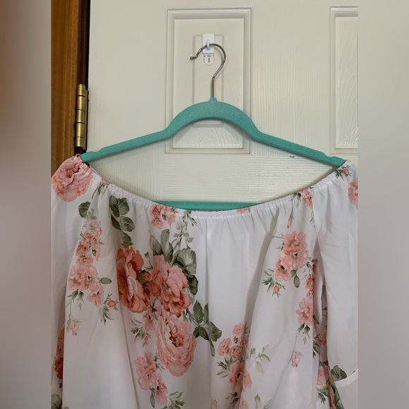 Beautiful, vintage, floral, print blouse size X large - Picture 8 of 13